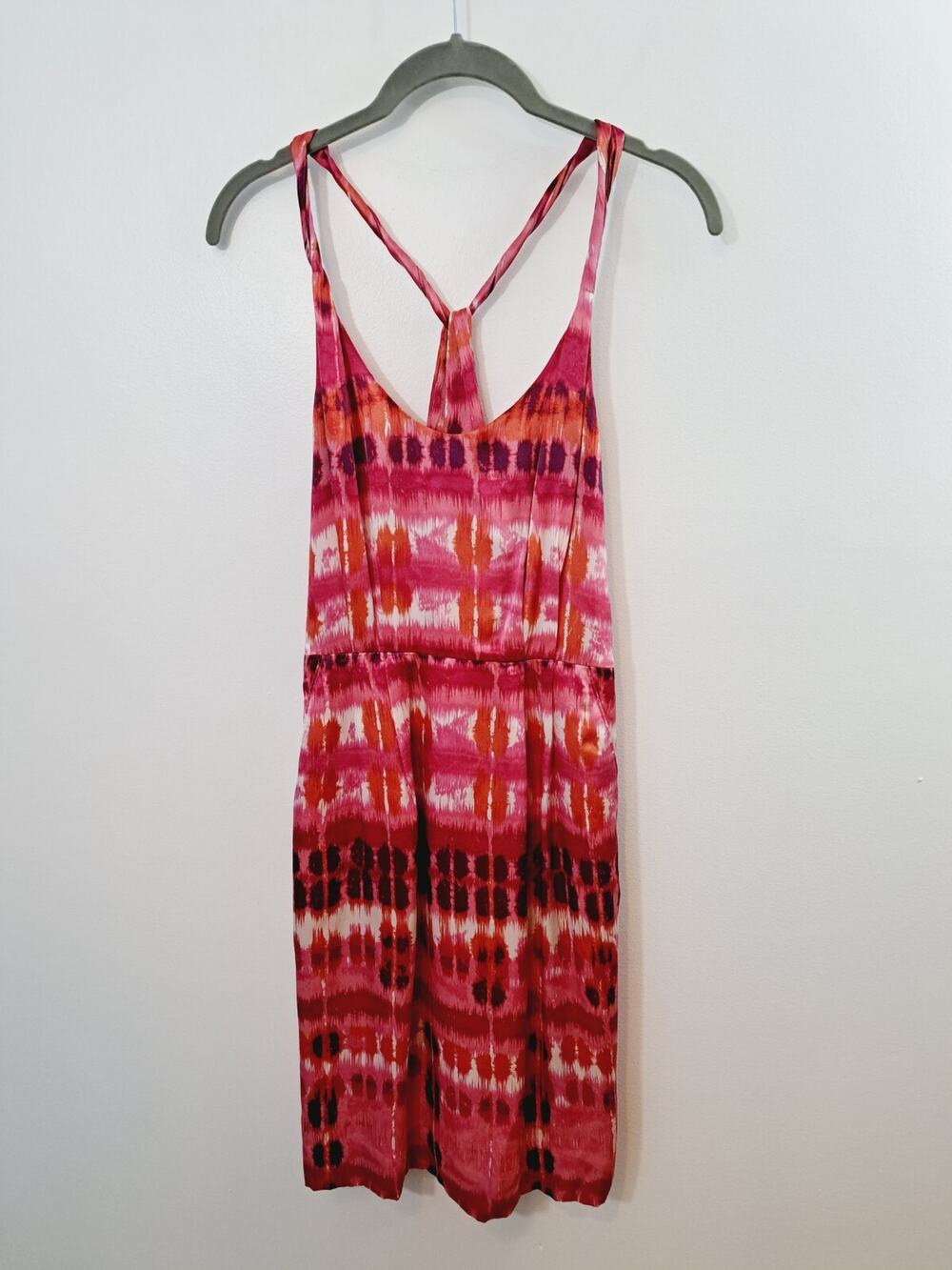 Banana Republic Women's Pink Silk Dress Summer Mini Size 0 Beach Party